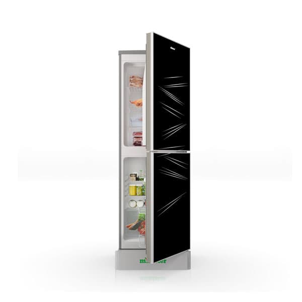 Minister M-256 Glass With Out Match Black Diamond Refrigerator 256 Liters