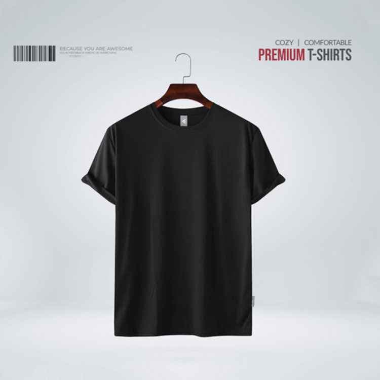 Mens Premium Blank T-shirt - Black