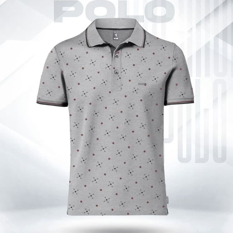 Fabrilife Premium Elite Edition Double PK Cotton Polo - Gray Melange